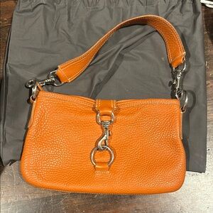 Orange miu miu Leather Shoulder Bag